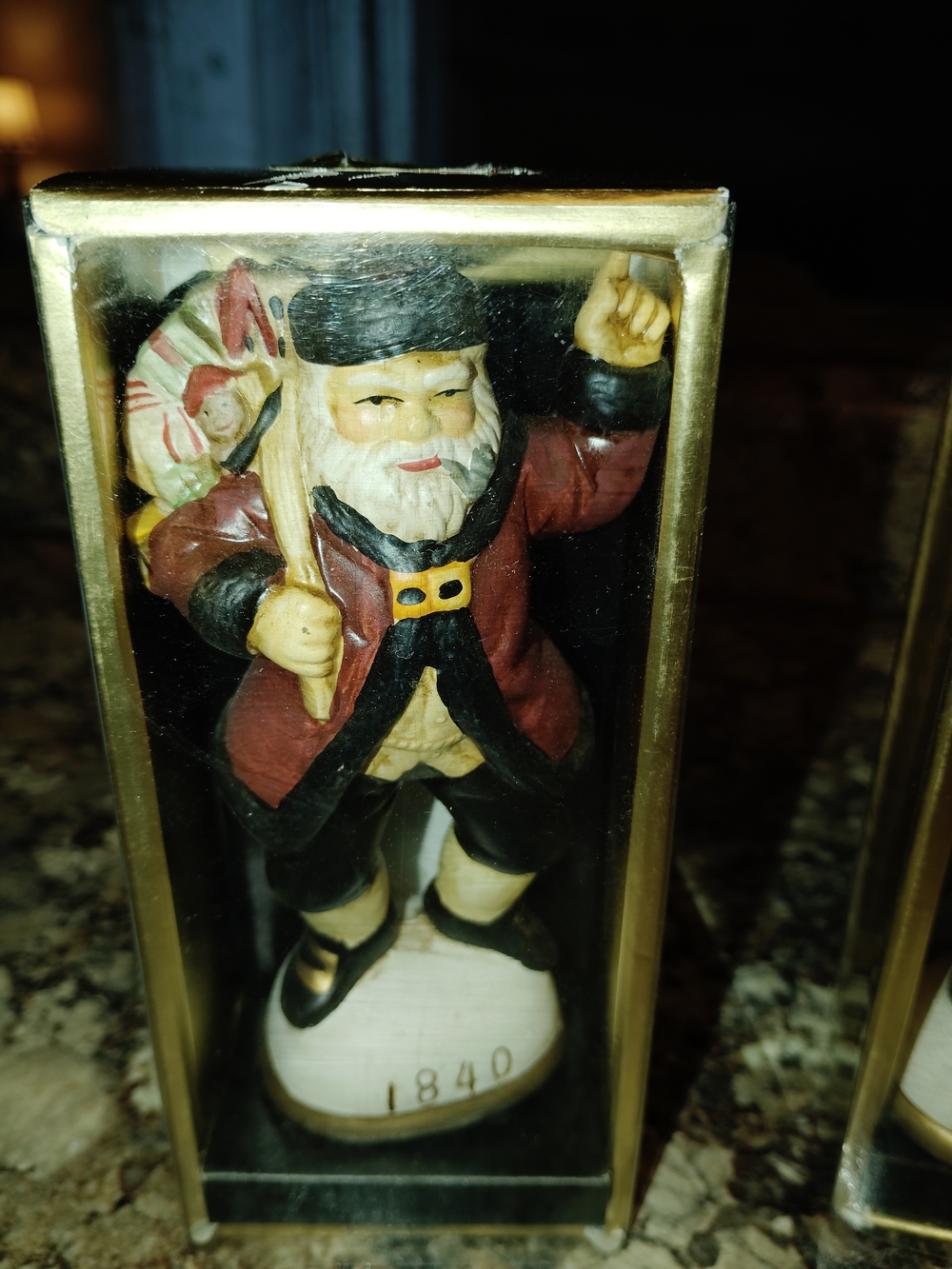 Vintage Ceramic Santa Figurine Ornament Christmas Multi-Color New - Picture 2 of 7